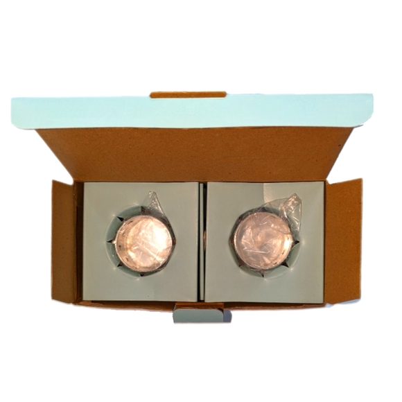 (2 for $40) Partylite P7613 - Glowing Star Gift Set Silver Votive Candle Holder - Picture 4 of 6